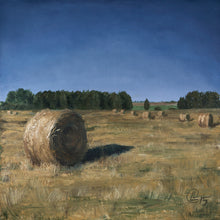 Load image into Gallery viewer, Golden Bales of Hay by the Salaca Banks
