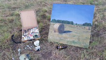 Load image into Gallery viewer, Golden Bales of Hay by the Salaca Banks
