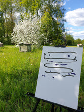 Load image into Gallery viewer, Beehives and the blooming appletree
