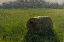 Load image into Gallery viewer, Summer Evening and Hay Bale
