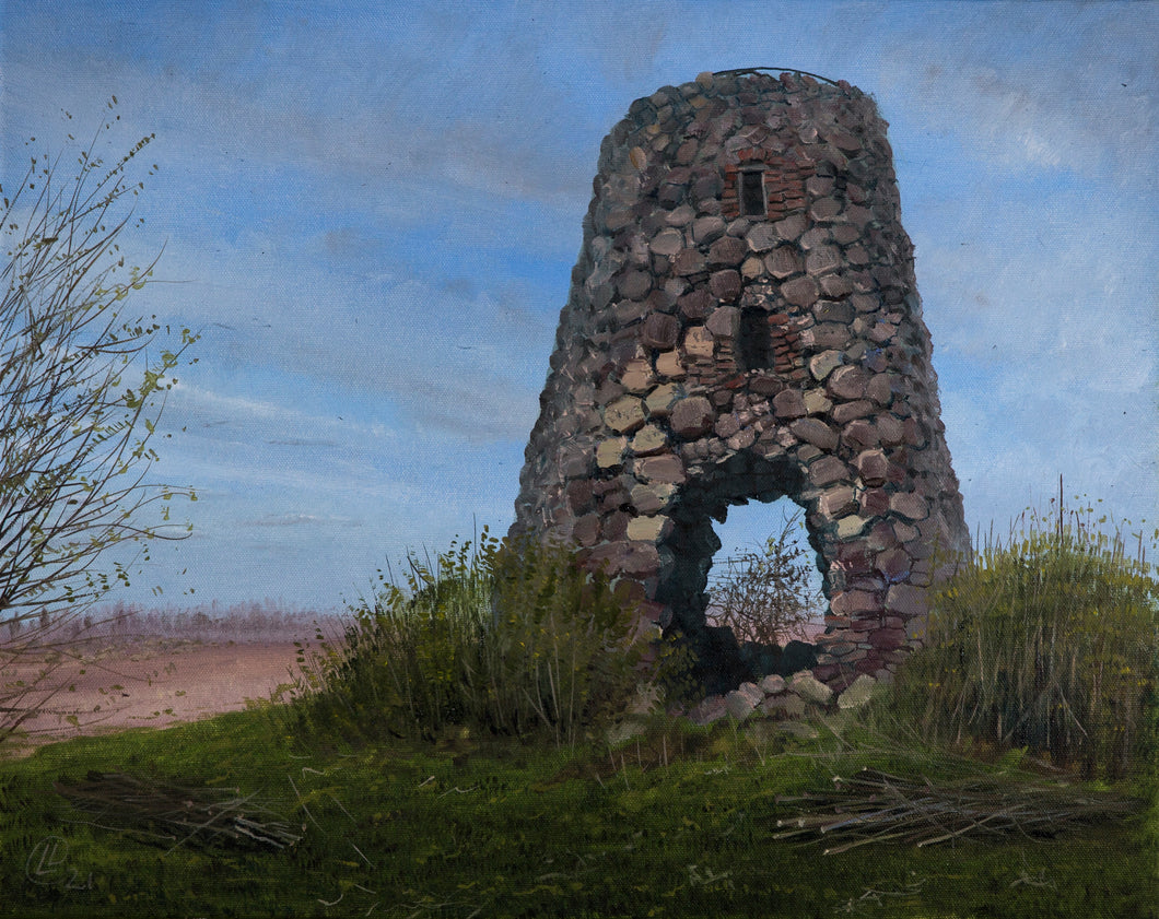 Ancient Mill Ruins in Early Spring